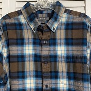 Eddie Bauer‎ Men's  Cotton Flannel Shirt
